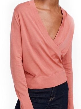 J. Crew Salmon Wrap Sweater